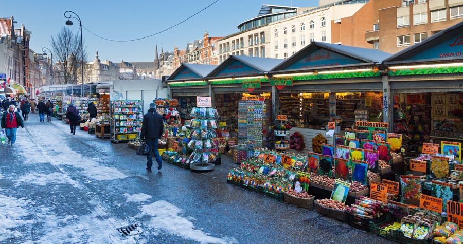 Mercatino di Natale - Mercato dei fiori Amsterdam